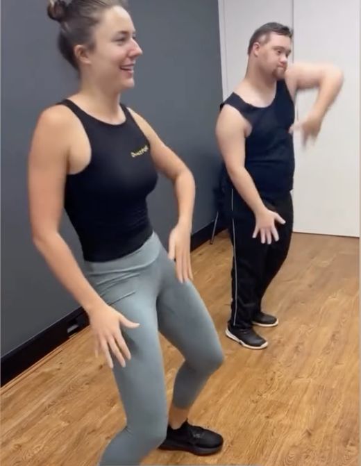 Aleksandra teaching a student one-on-one