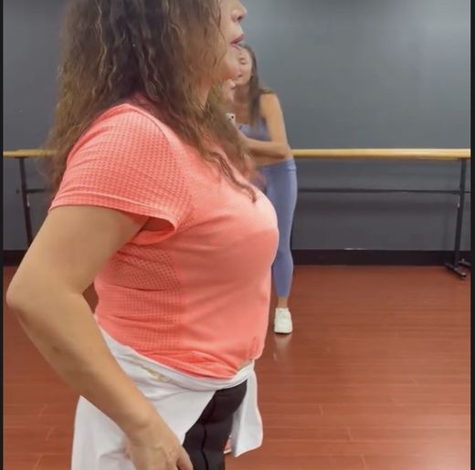 A student mid-lesson, growing in confidence